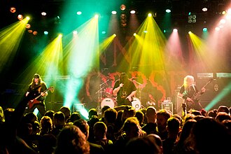 Cannibal Corpse performing live in 2024