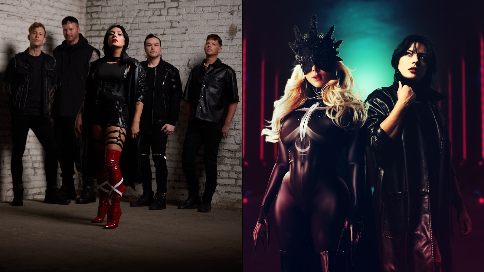 Eva Under Fire and Maria Brink — Villainous album 2026, photo credit Travis Shinn