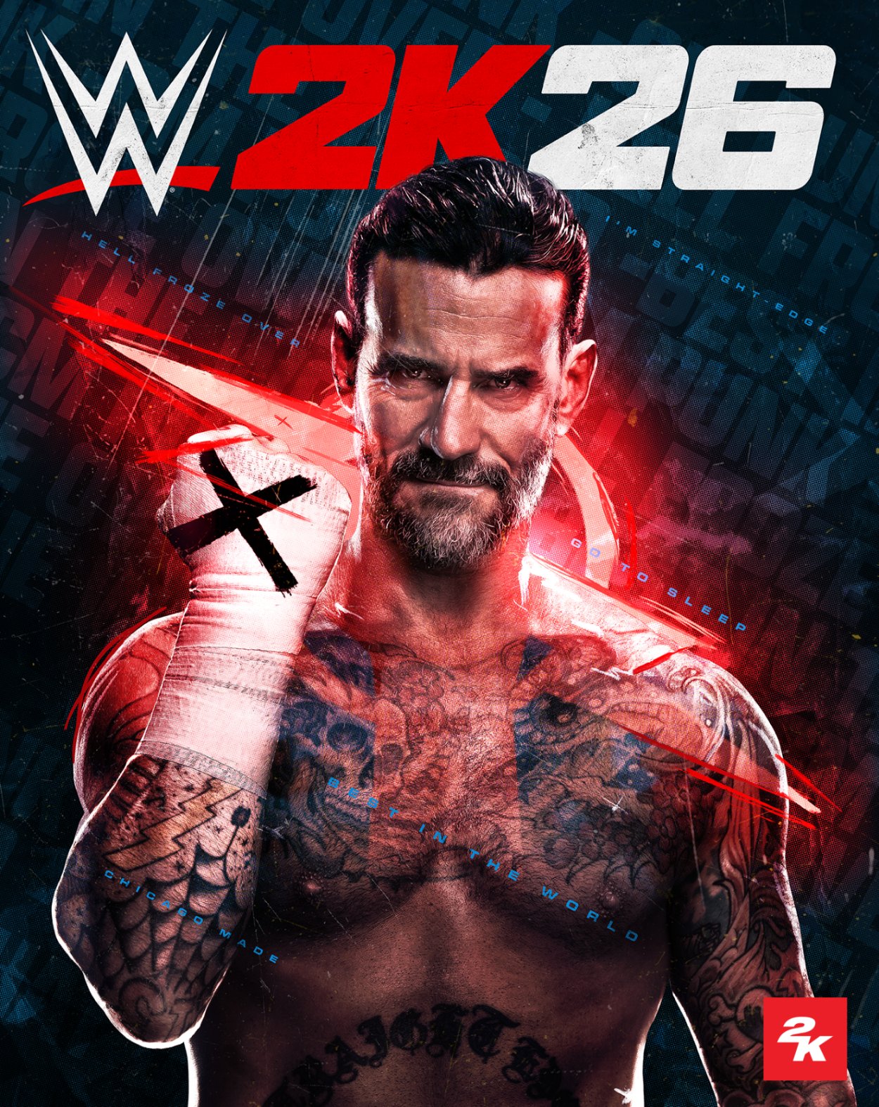 WWE 2K26 Cover Art – CM Punk