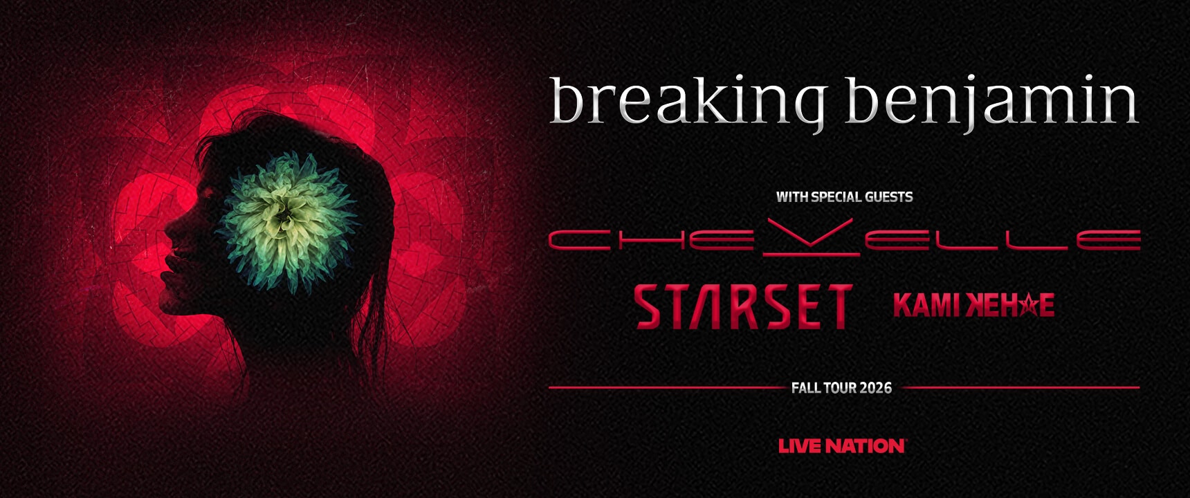 Breaking Benjamin — 2026 North American Tour with Chevelle and Starset