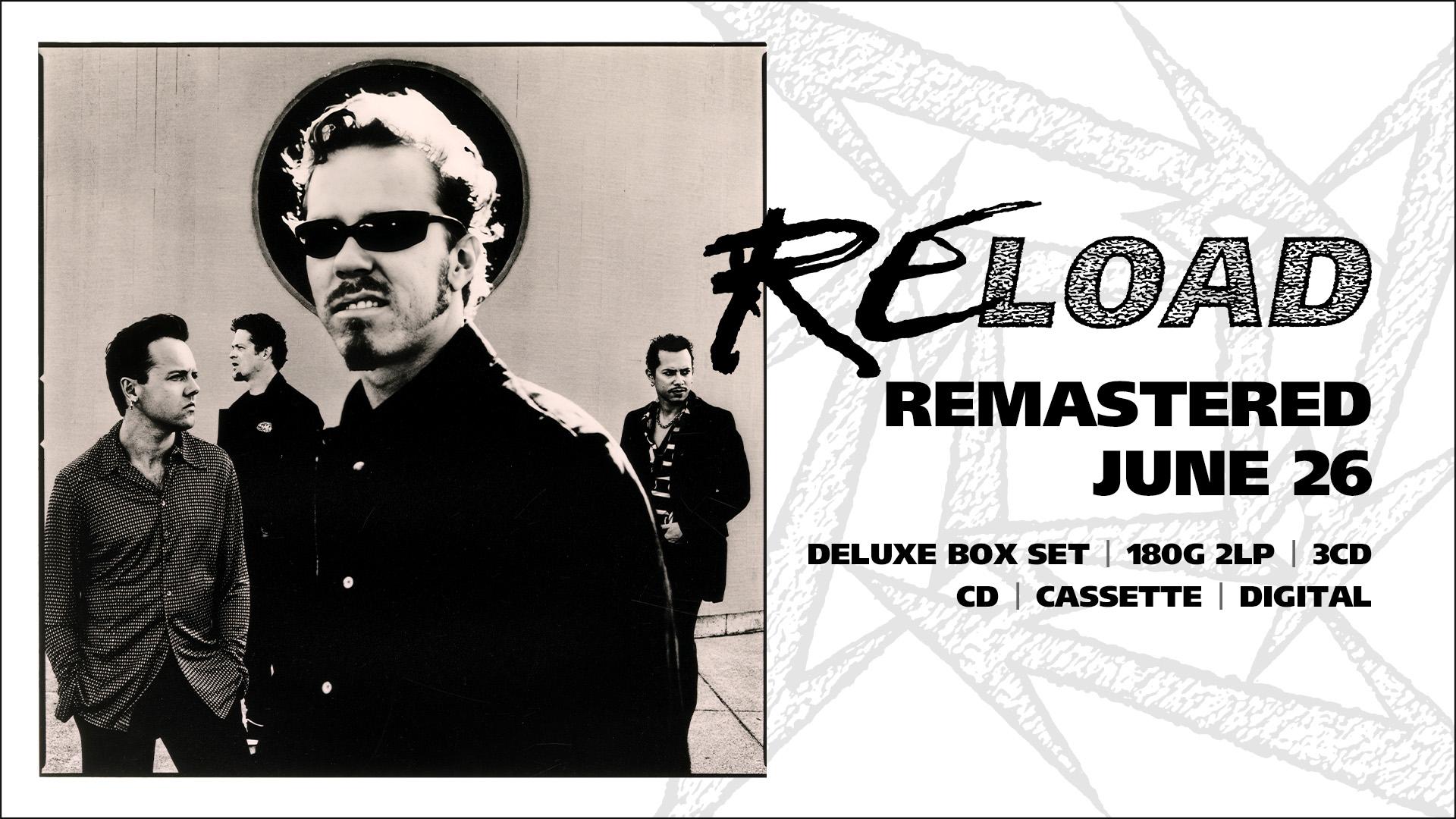 Metallica ReLoad Remastered deluxe box set promotional artwork