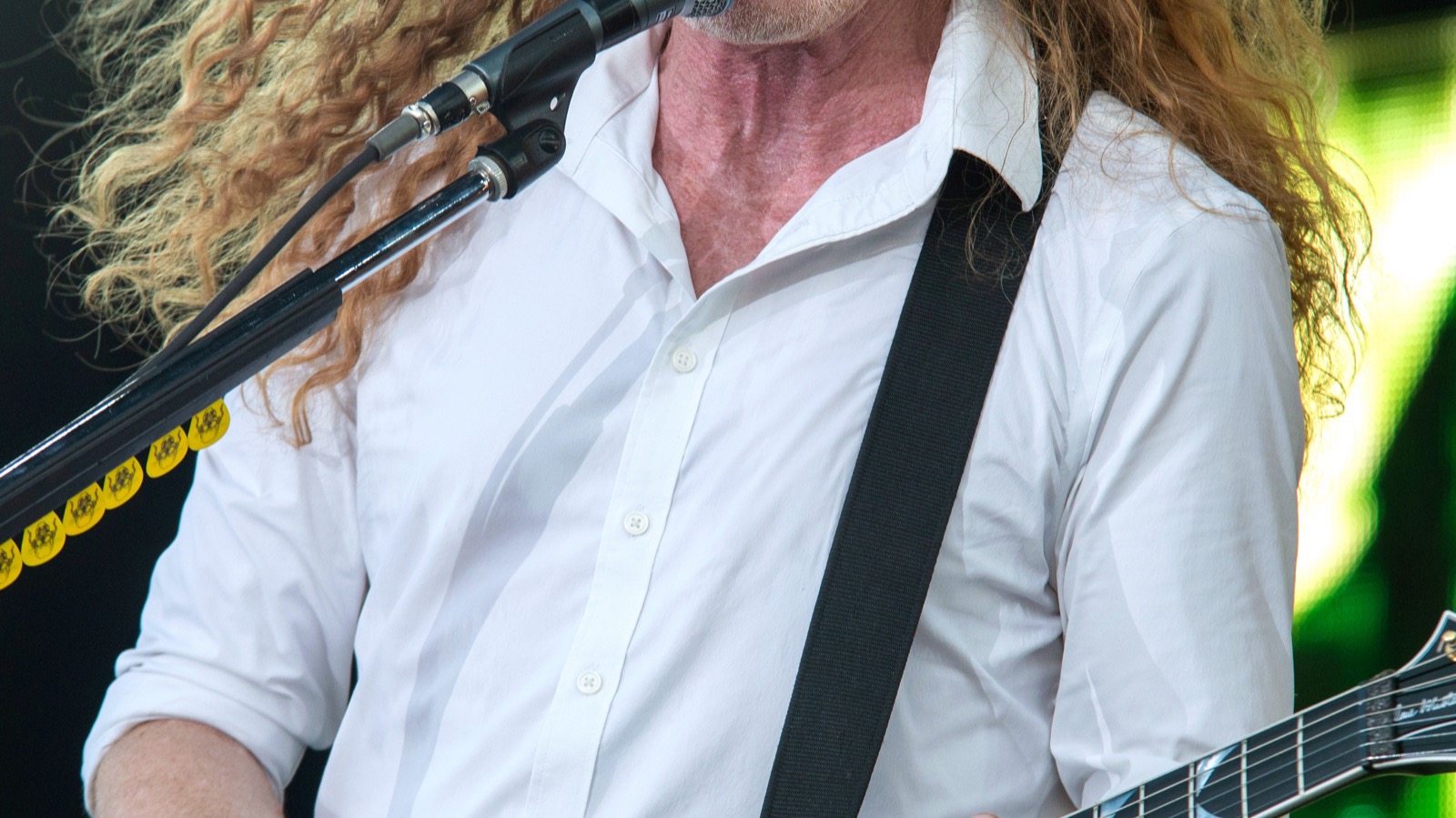 Dave Mustaine of Megadeth performing live in 2022