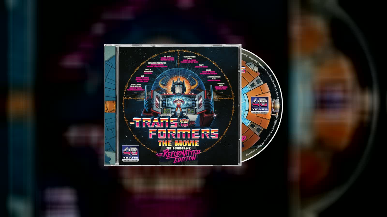The Transformers The Movie Soundtrack The Reformatted Edition CD artwork