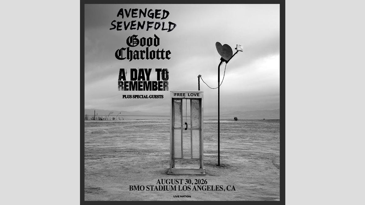 Avenged Sevenfold performing live on stage