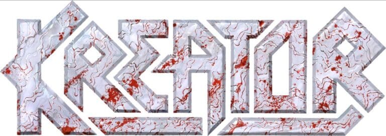Kreator logo with blood splatter